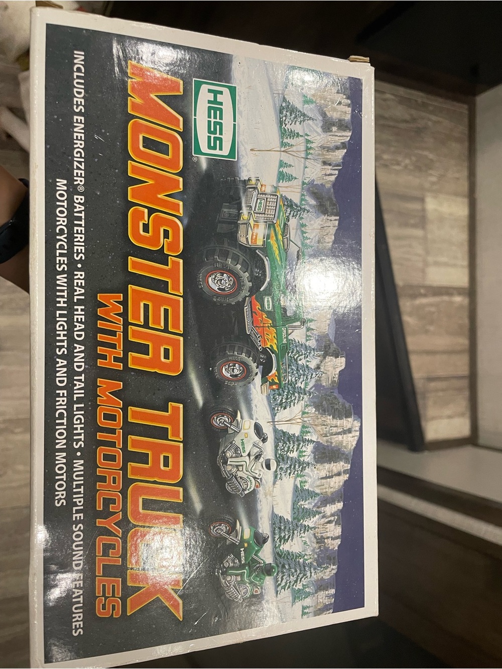 Hess Green Monster Truck with Motorcycles - Kids Vehicle Toy